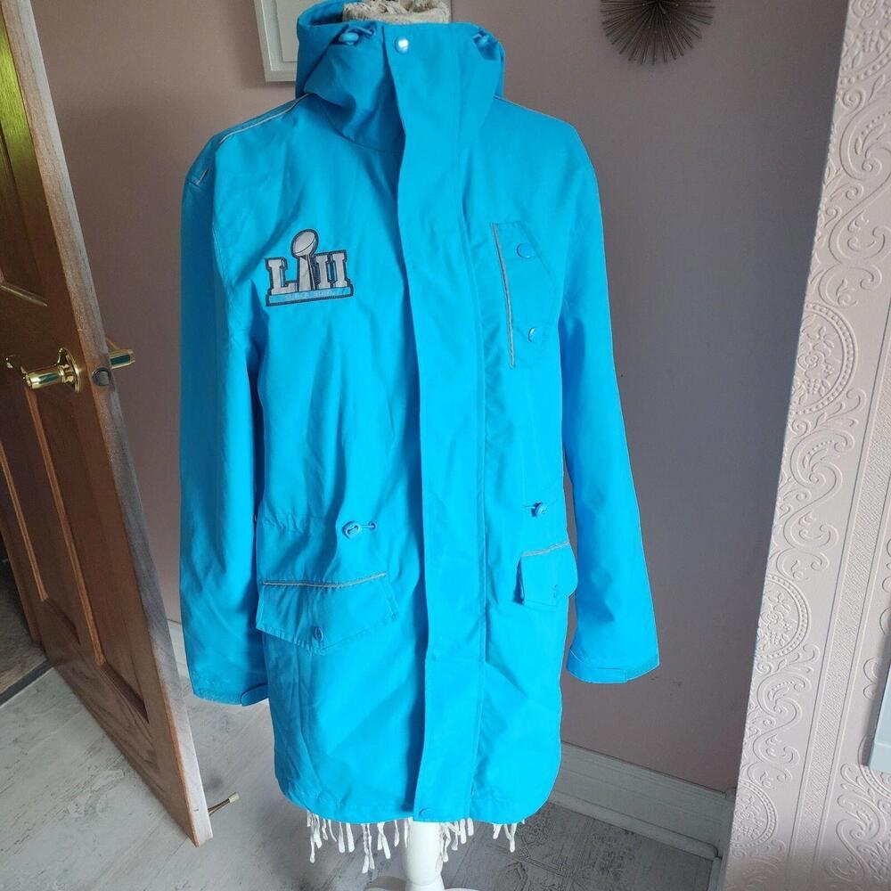 Flawless Minnesota Superbowl Playoffs LIII unisex turqoise coat jacket Small